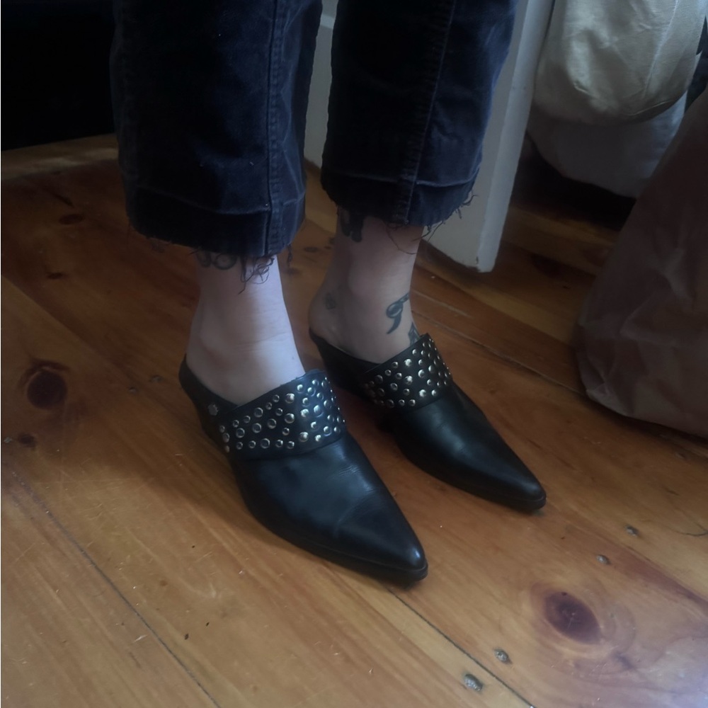 Harley-Davidson Black Studded Heels